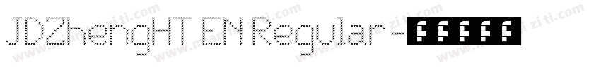 JDZhengHT EN Regular字体转换
